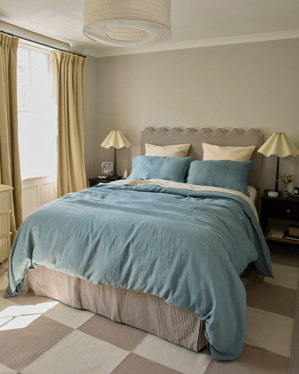 Cr¨¨me 100% French Flax Linen Flat Sheet