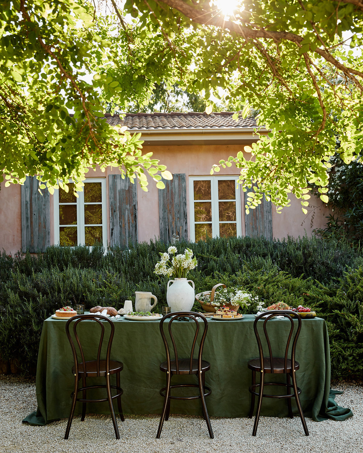 Olive 100% French Flax Linen Tablecloth