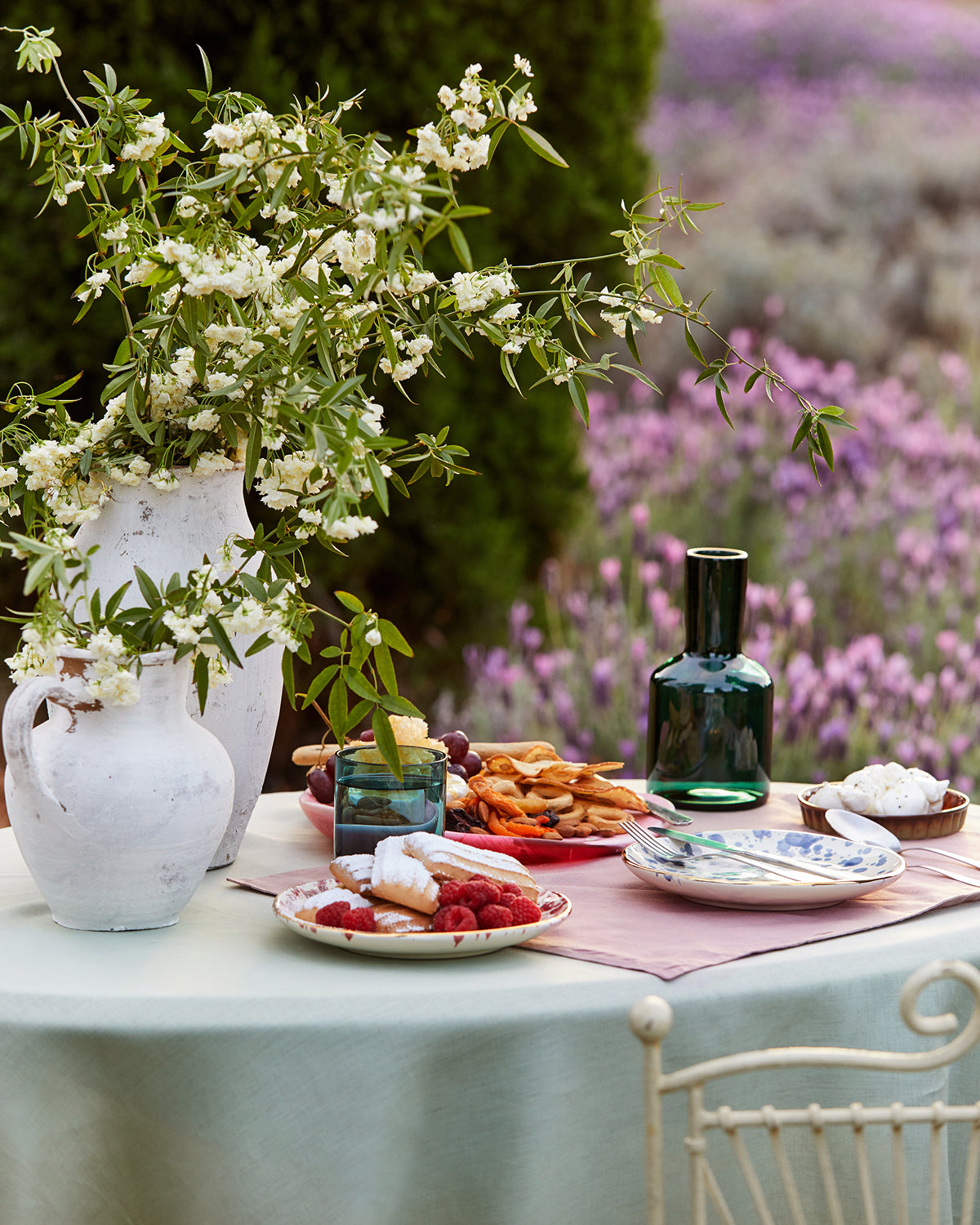 Sage 100% French Flax Linen Tablecloth