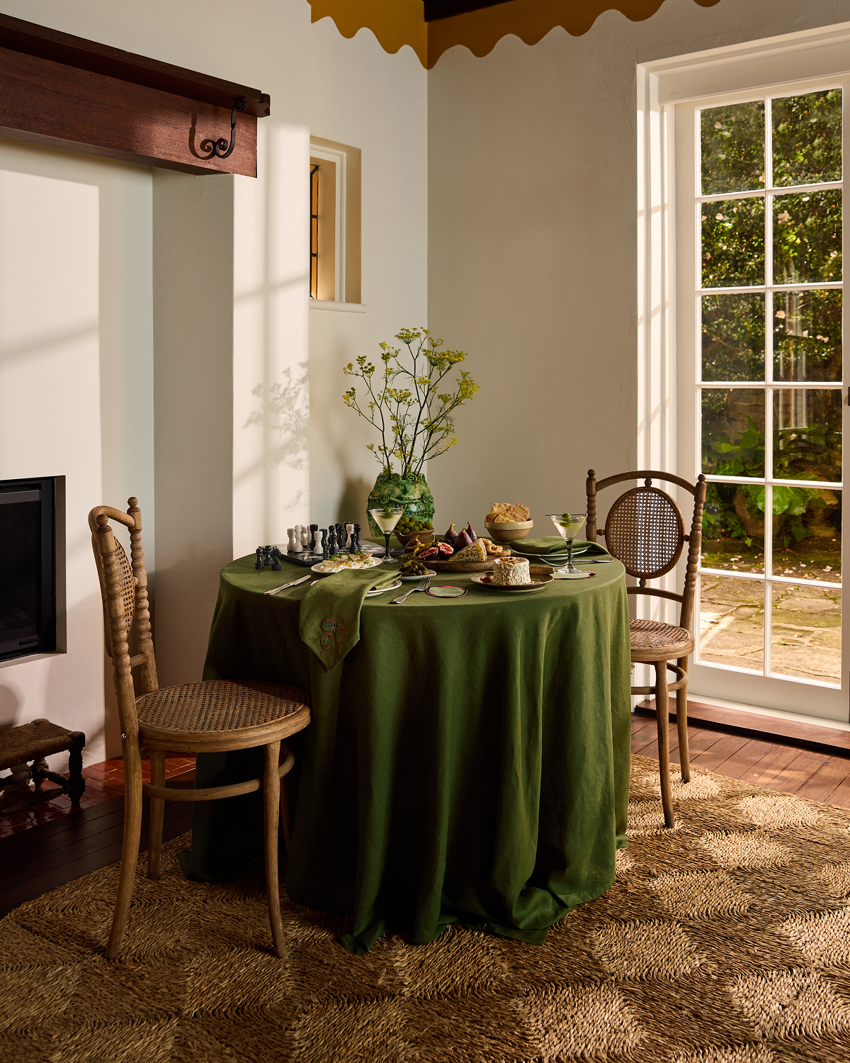 Olive 100% French Flax Linen Tablecloth