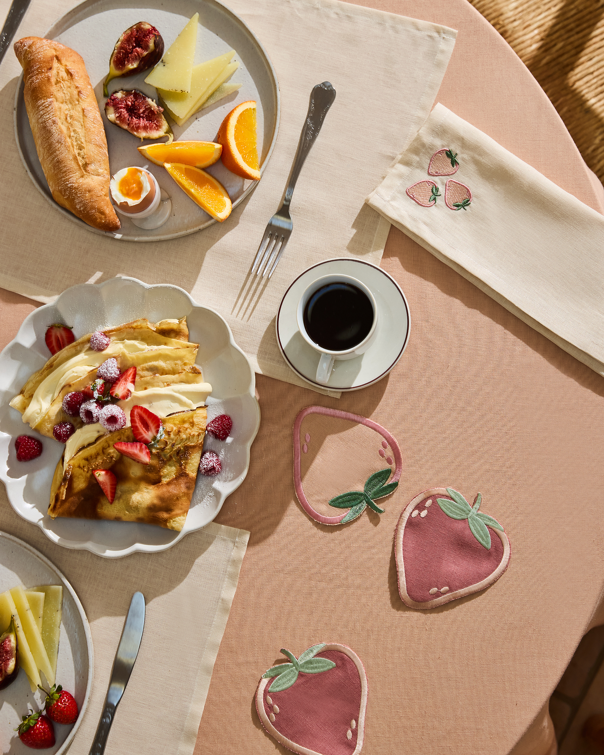 Terracotta 100% French Flax Linen Tablecloth