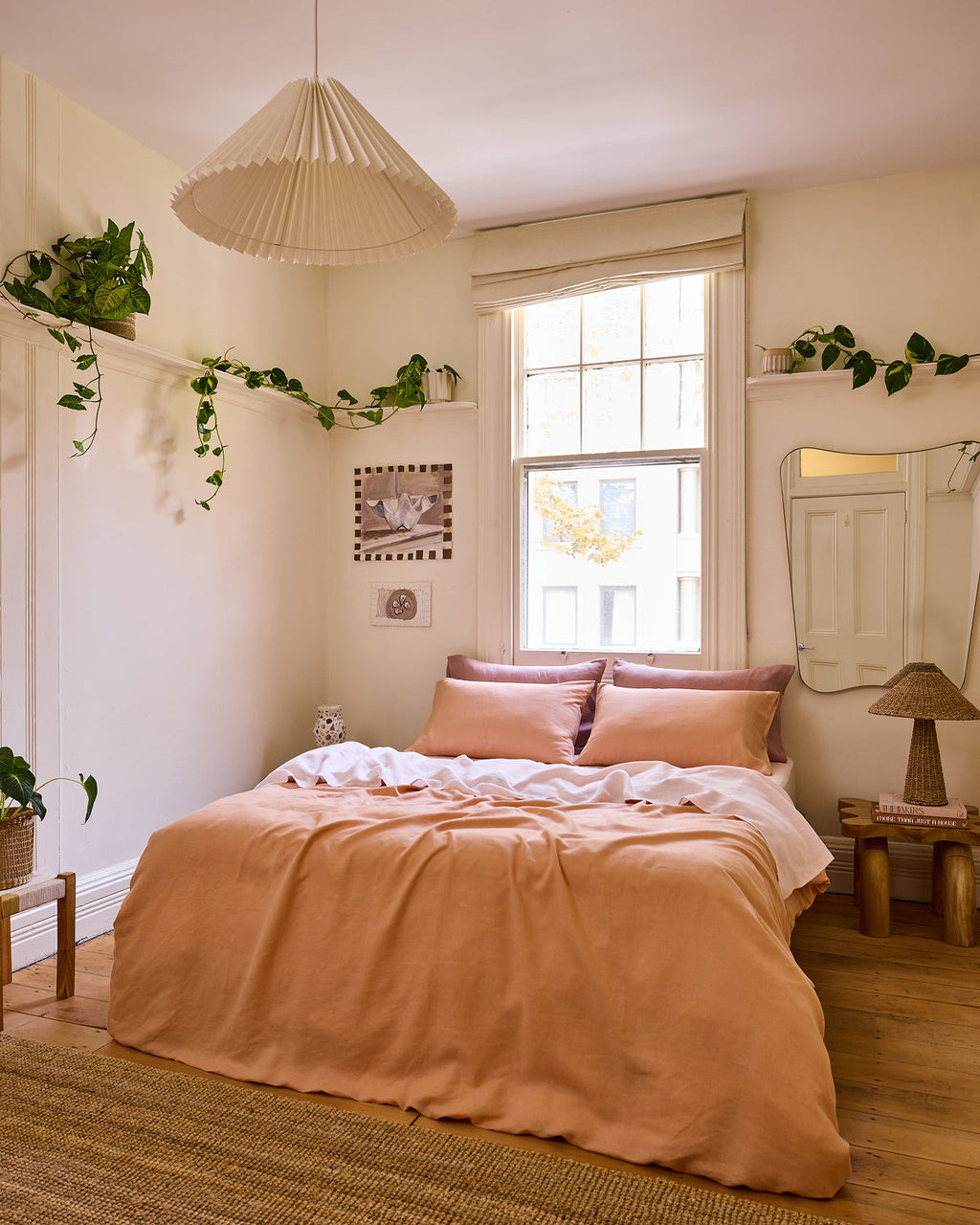 Rosewater 100% French Flax Linen Flat Sheet