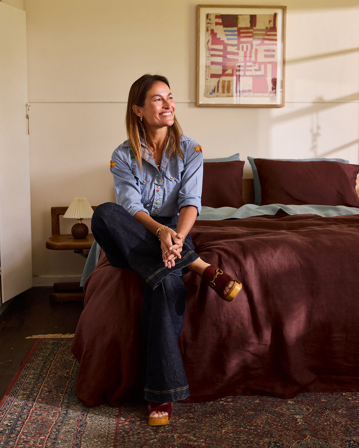 Cacao 100% French Flax Linen Bedding Set