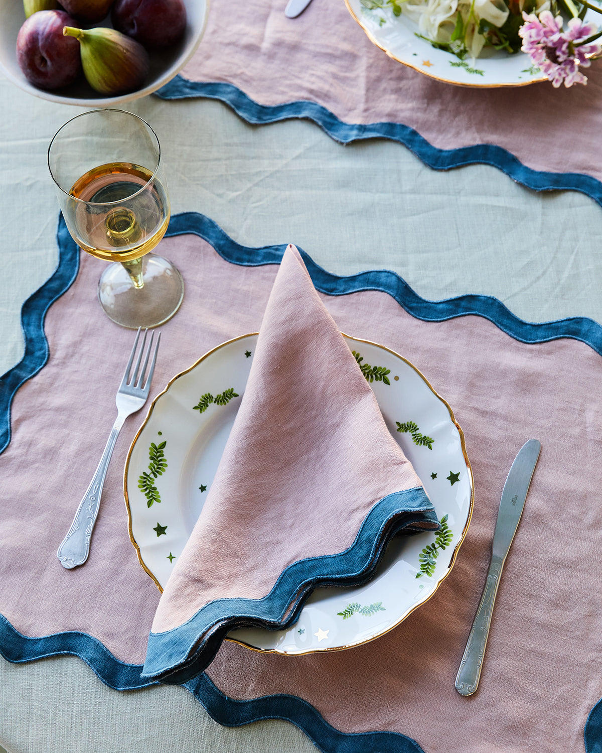 Sage 100% French Flax Linen Tablecloth