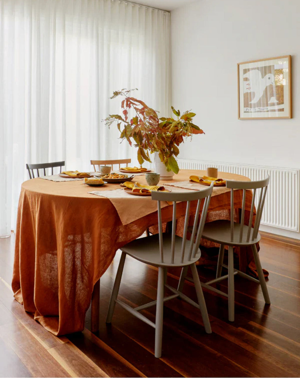 Turmeric 100% French Flax Linen Napkins (Set of Four)
