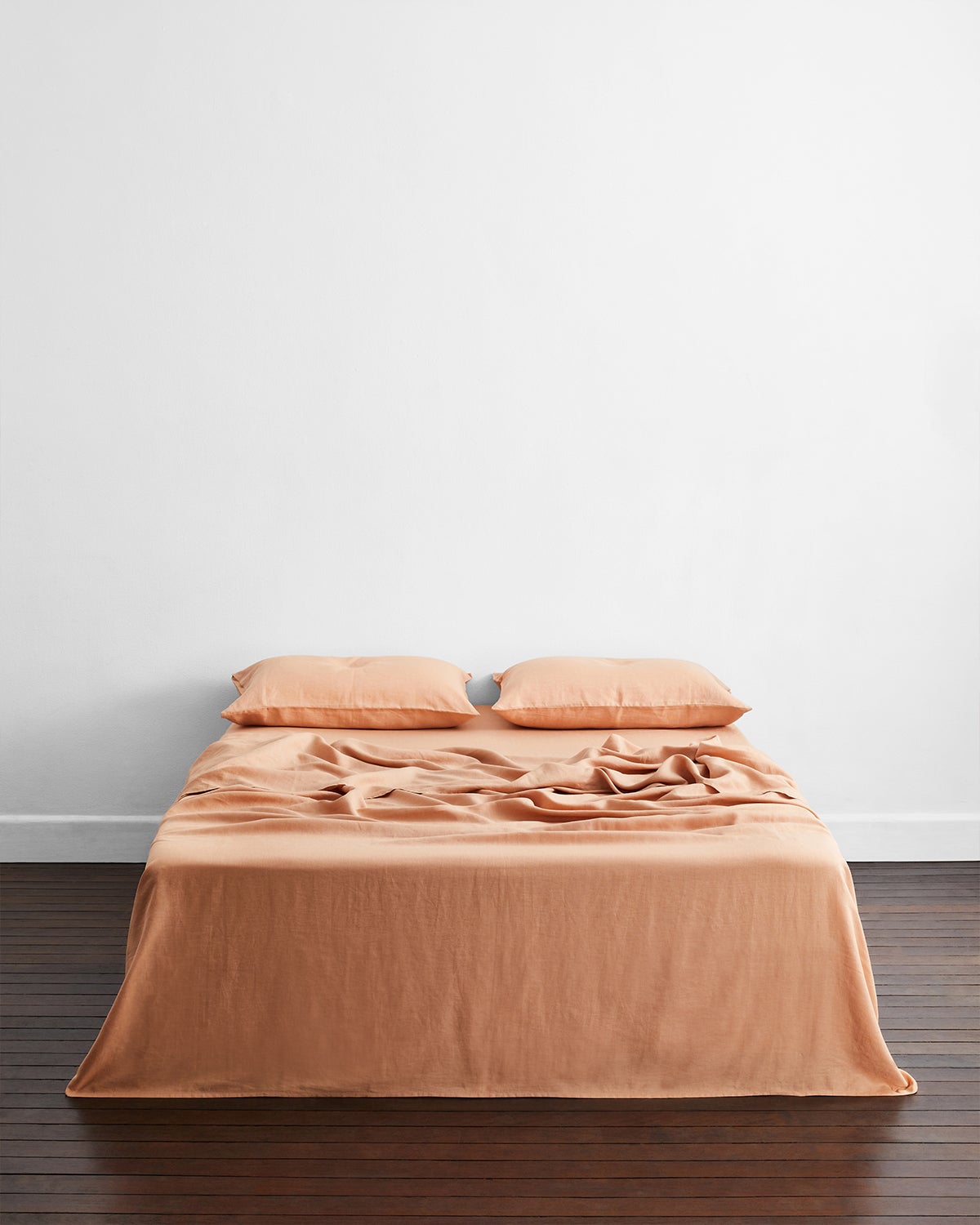 Rust & Terracotta 100% French Flax Linen Bedding Bundle