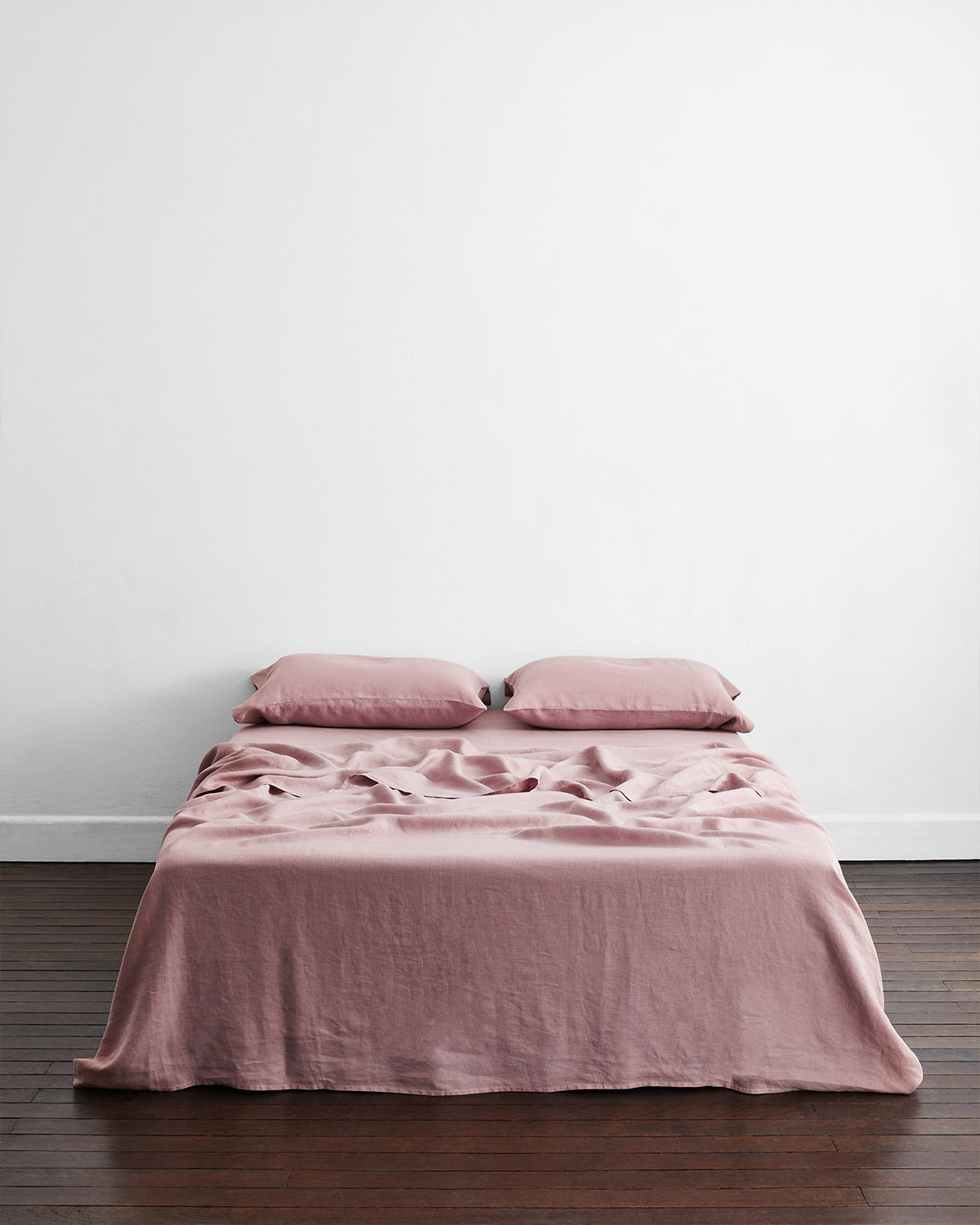 Lavender 100% Flax Linen King Pillowcases (Set of Two)