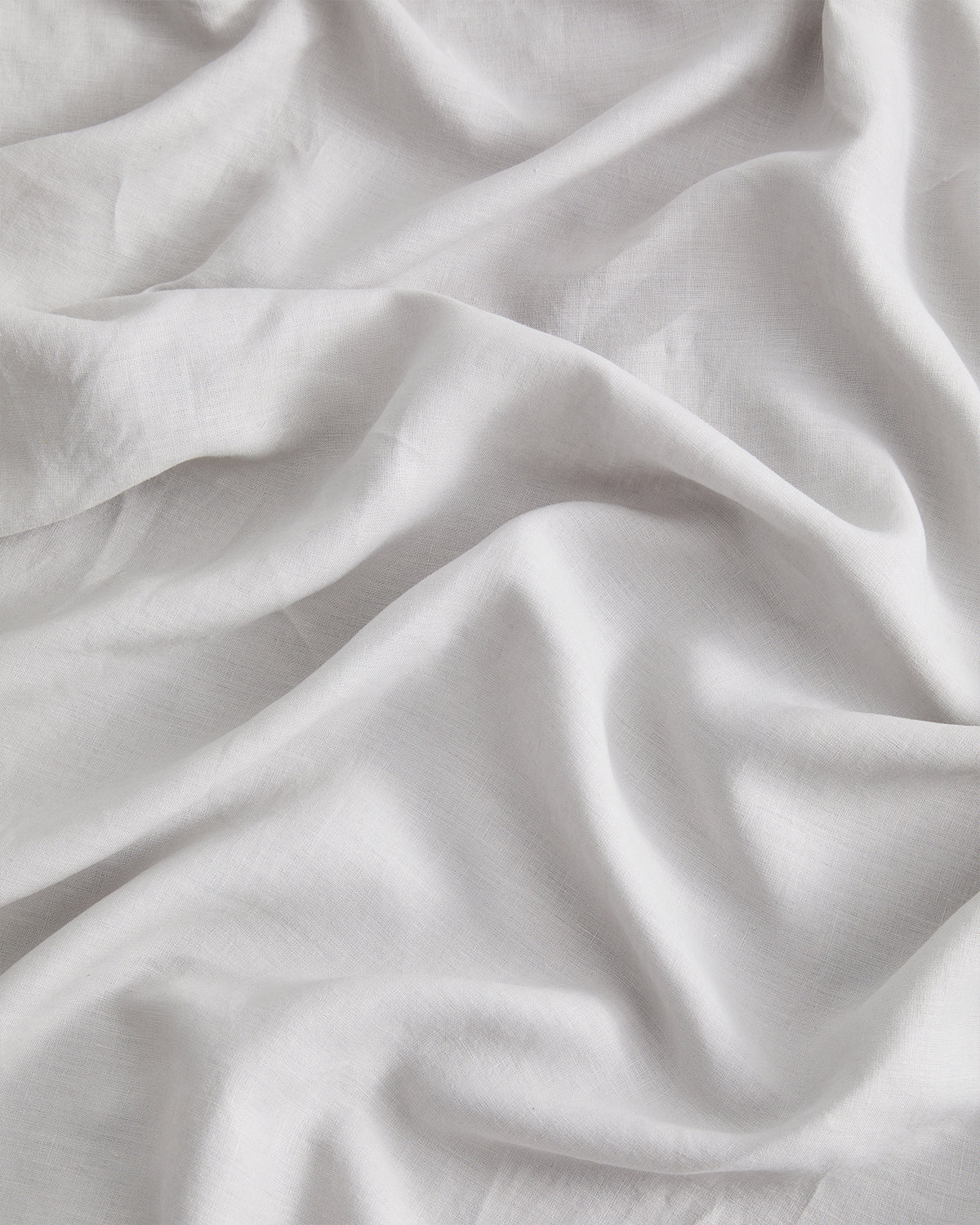 Fog 100% French Flax Linen Flat Sheet