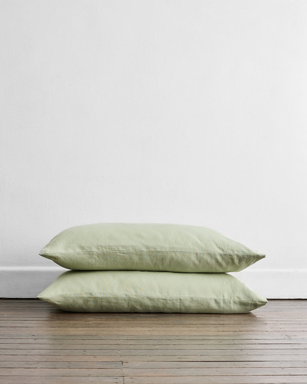 Sage 100% Flax Linen King Pillowcases (Set of Two)