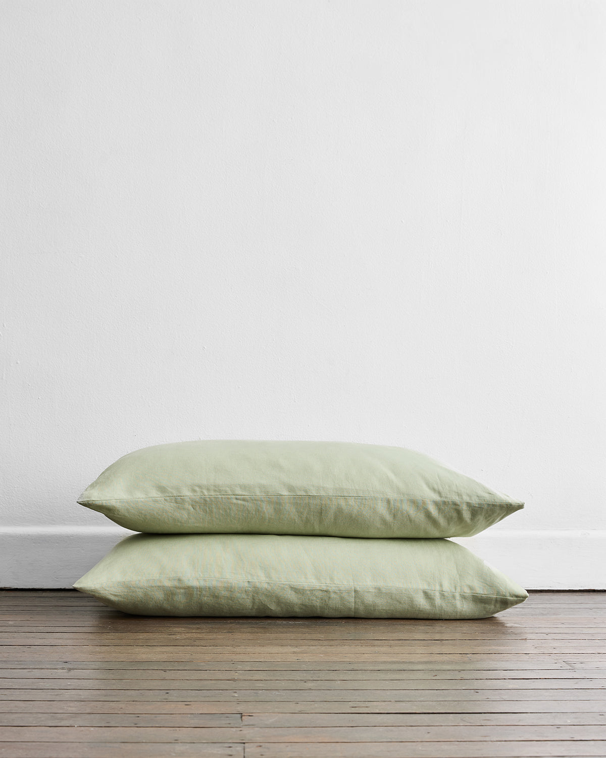 Sage 100% Flax Linen King Pillowcases (Set of Two)