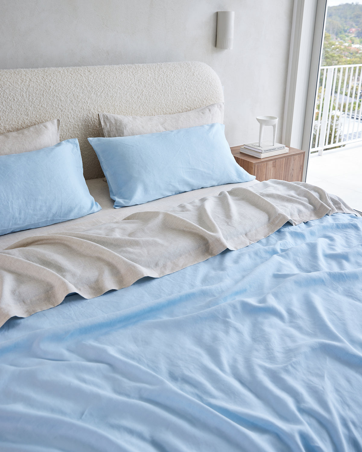 Oatmeal 100% French Flax Linen Fitted Sheet