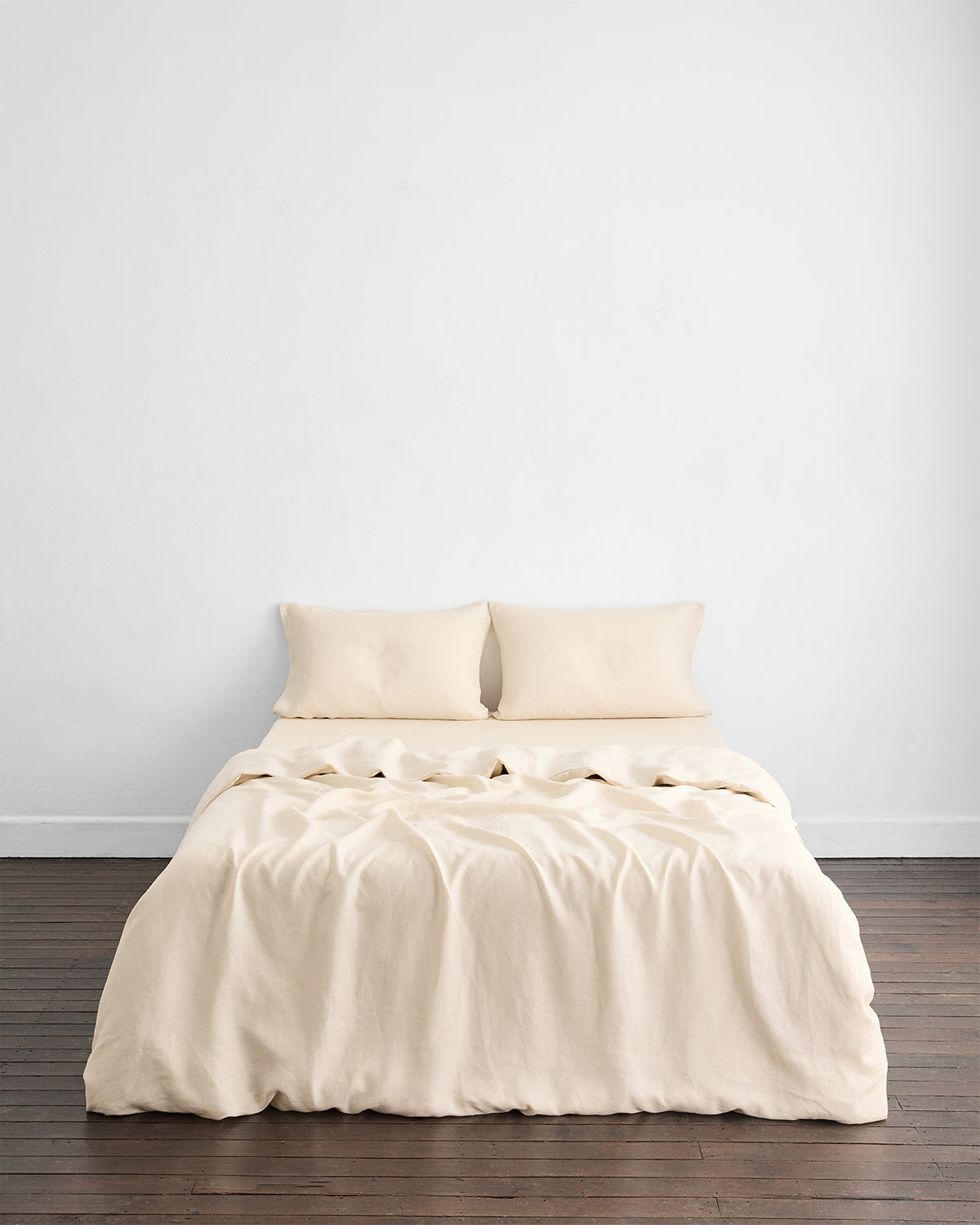 Cr¨¨me 100% French Flax Linen Pillowcases (Set of Two)