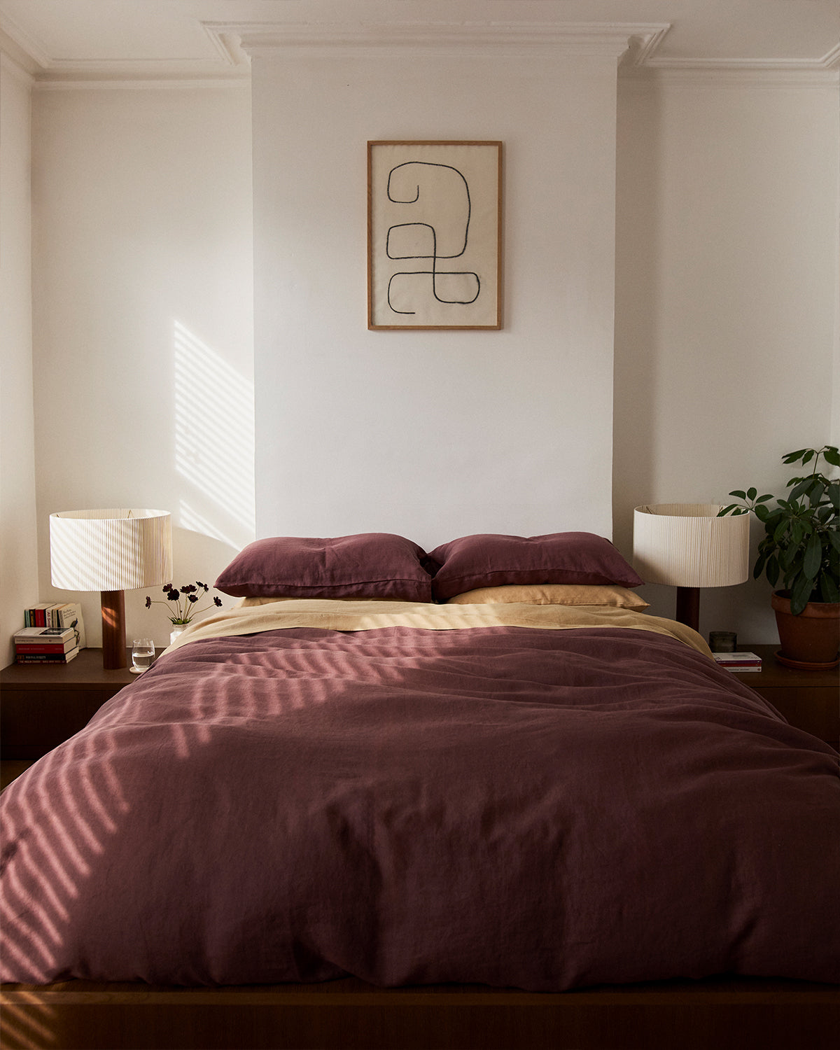 Caramel 100% French Flax Linen King Pillowcases (Set of Two)