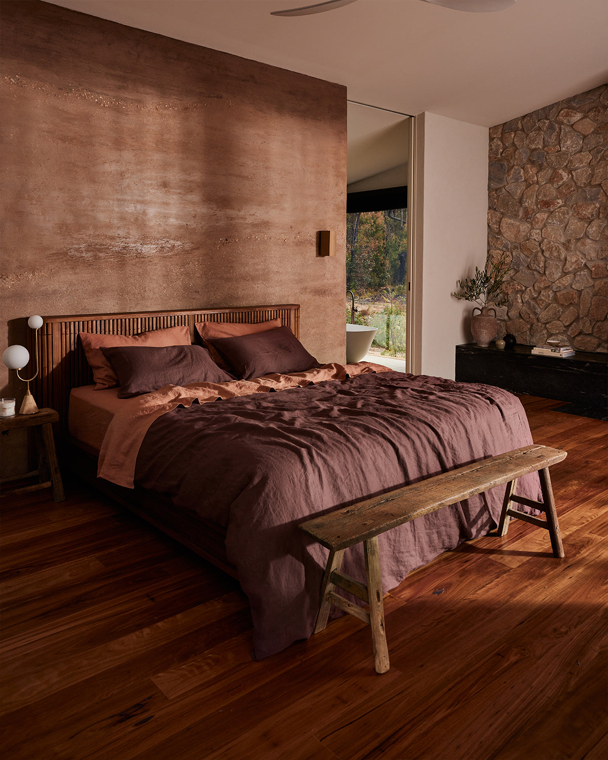 Hazelnut 100% French Flax Linen Flat Sheet