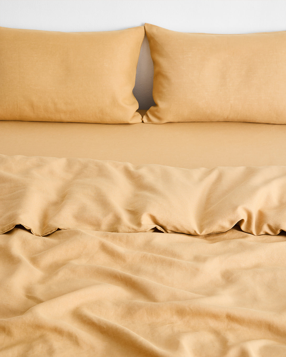 Caramel 100% French Flax Linen Pillowcases (Set of Two)