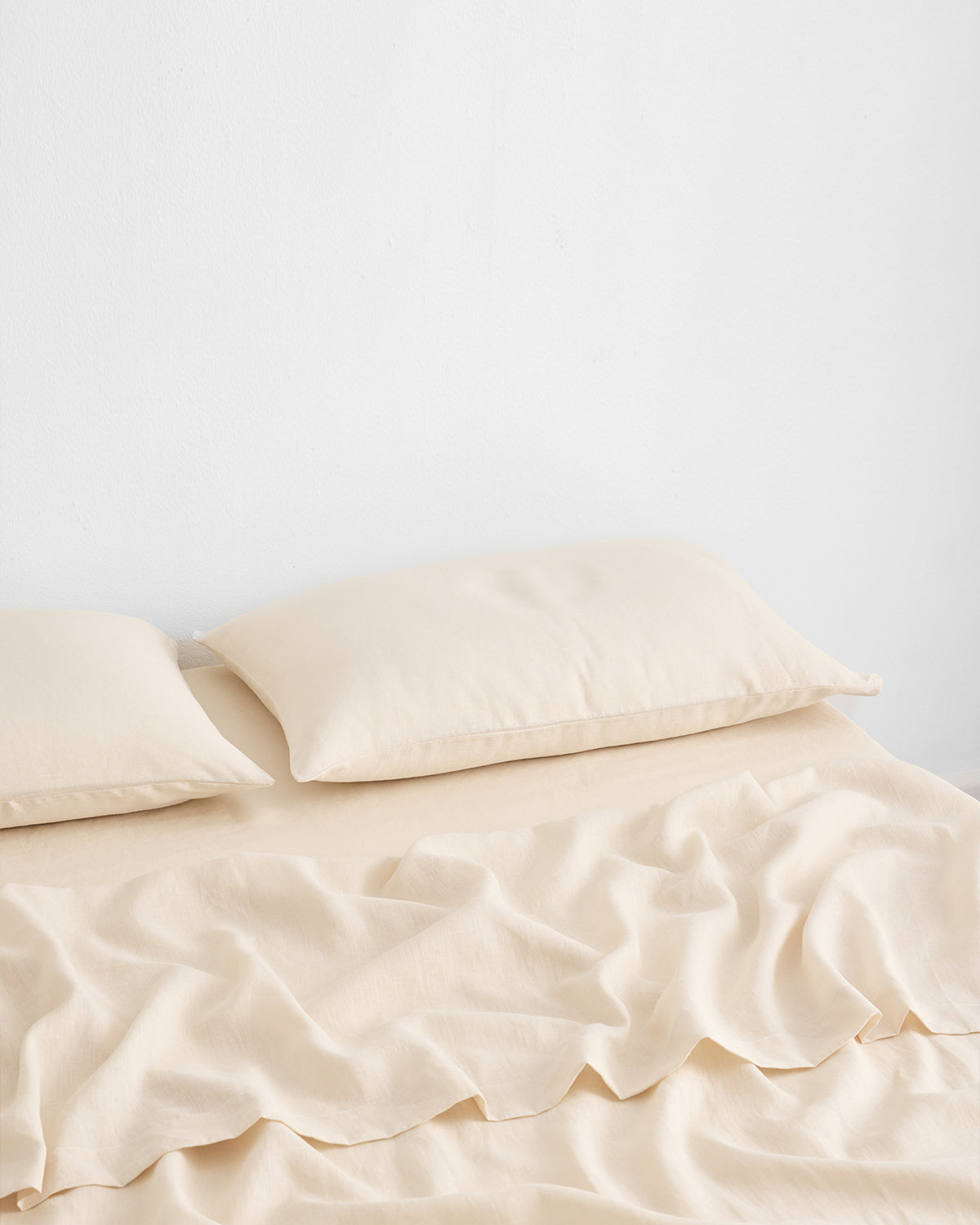 Cr¨¨me 100% French Flax Linen Fitted Sheet