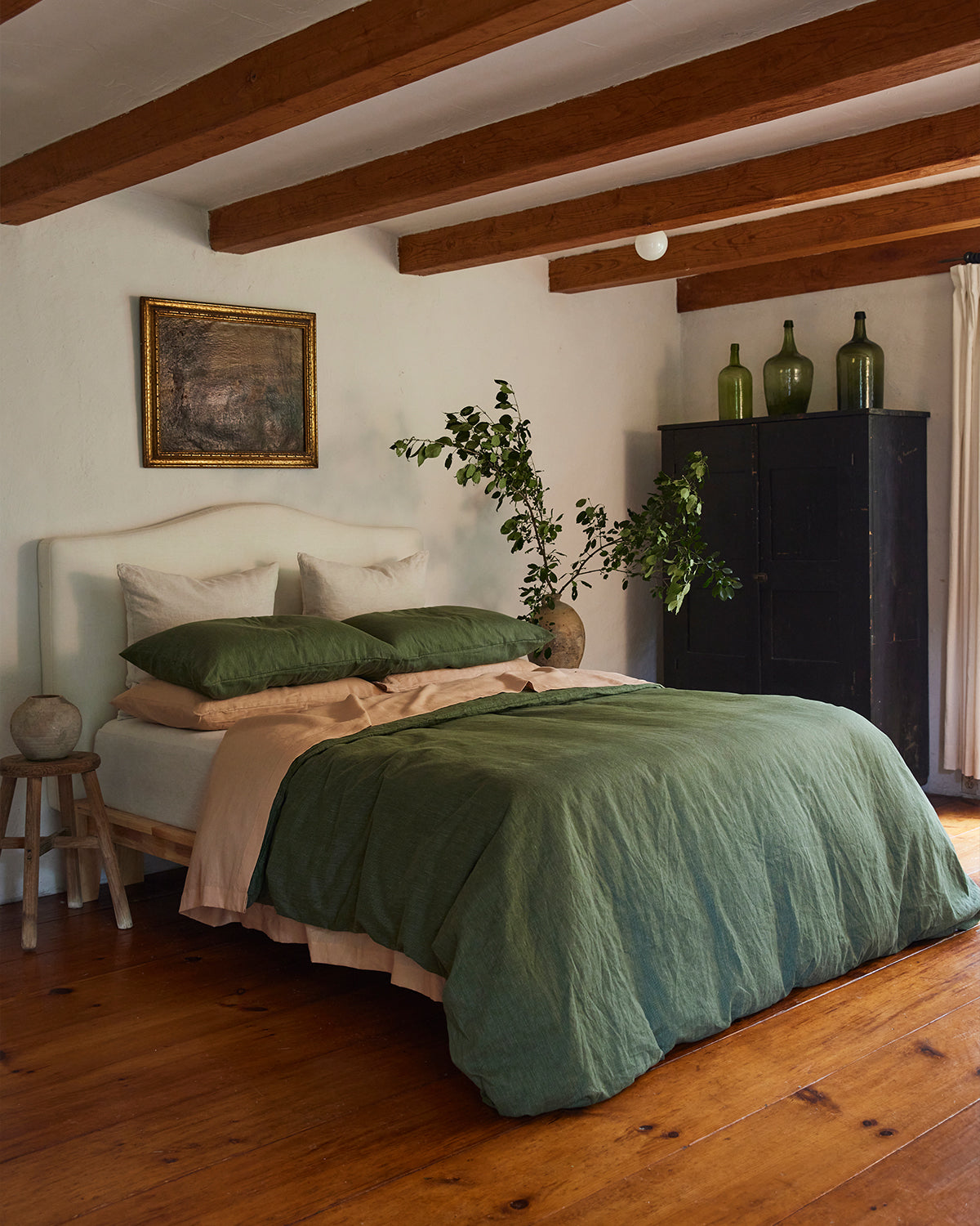 Oatmeal 100% French Flax Linen Fitted Sheet