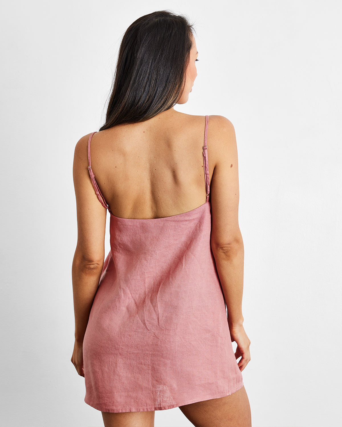 Pink Clay 100% French Flax Linen Slip