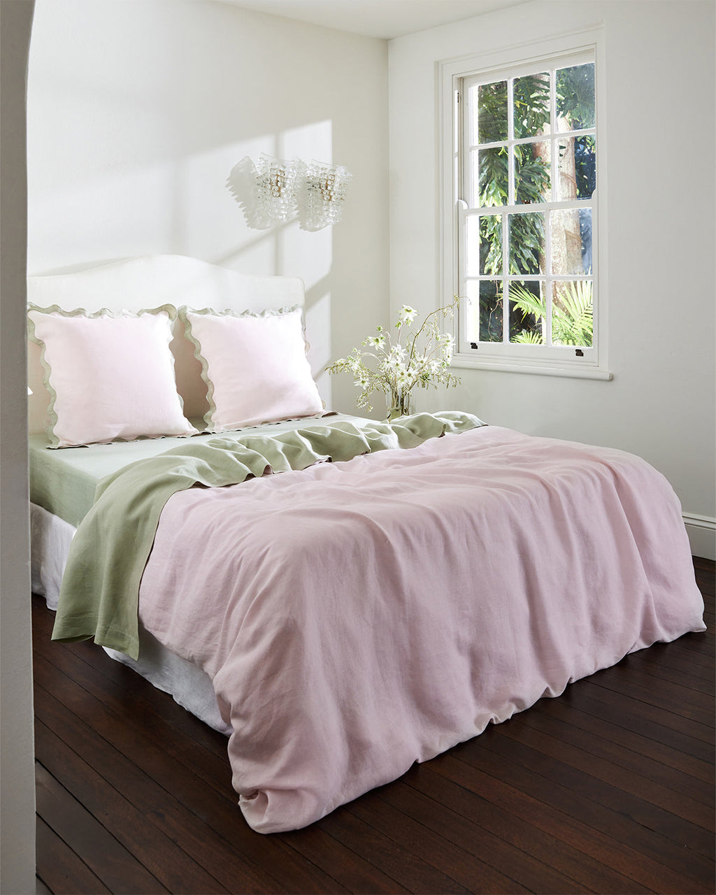 Rosewater 100% French Flax Linen Duvet Cover